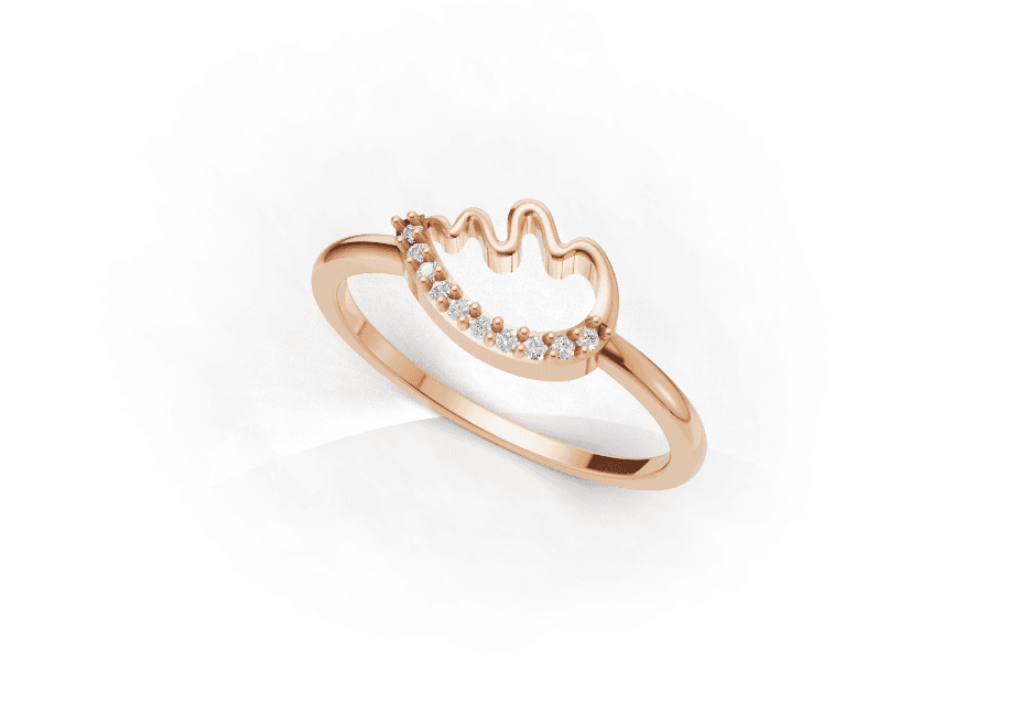 The Aura Ring , 7MM , 18 K , Yellow Gold