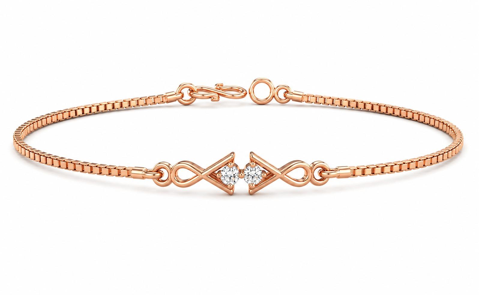 The Eternal Bond Bracelet , 5.5 Inch , Yellow Gold , 18 K