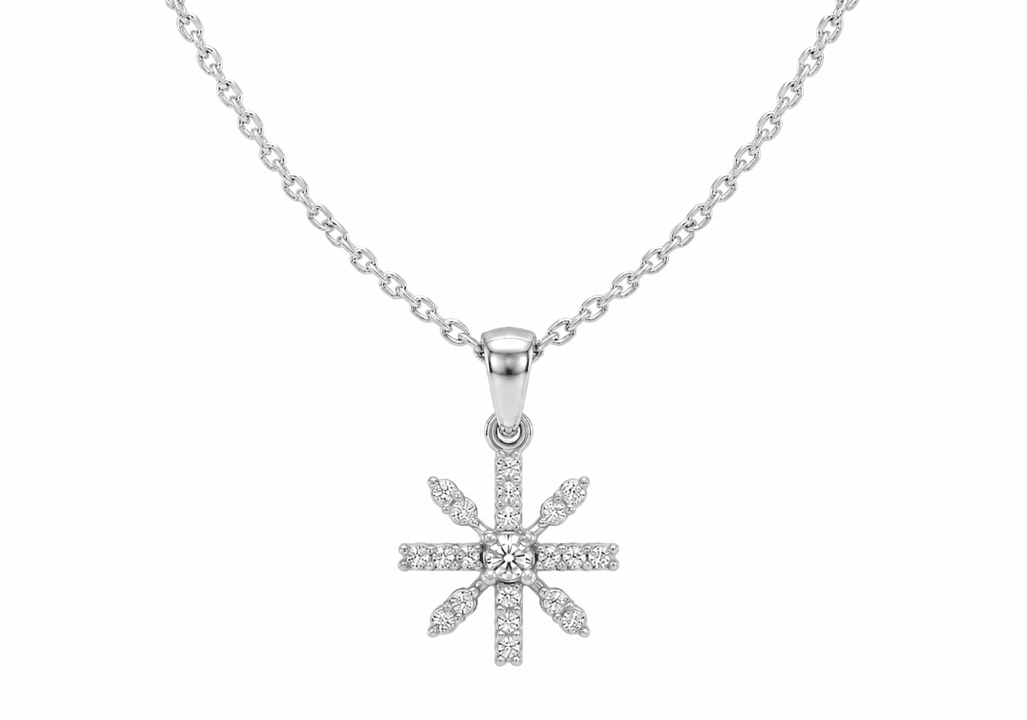 Sunburst pendant , Yellow Gold , 18 K