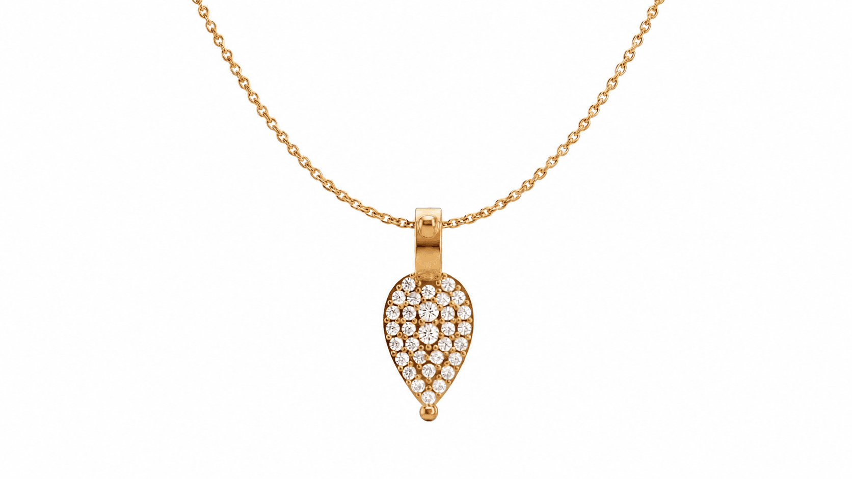 Georgini Luxe Splendore Pendant , Yellow Gold , 18 K
