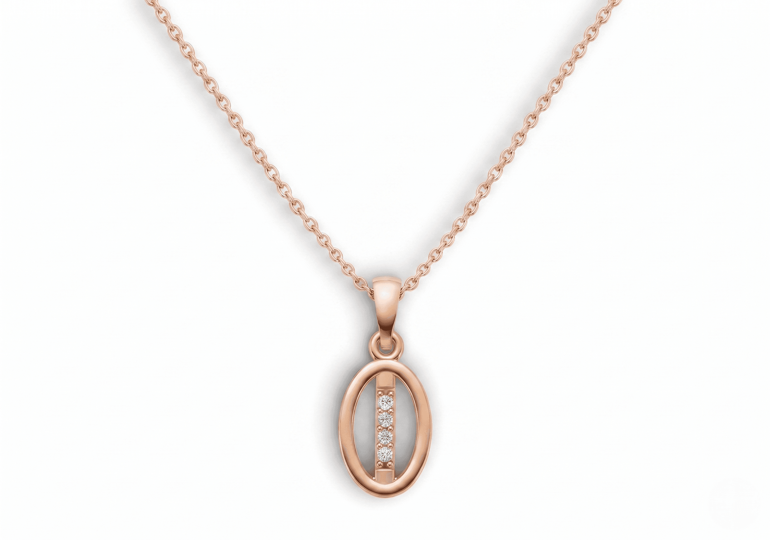 Solitaire Pendant , Yellow Gold , 18 K