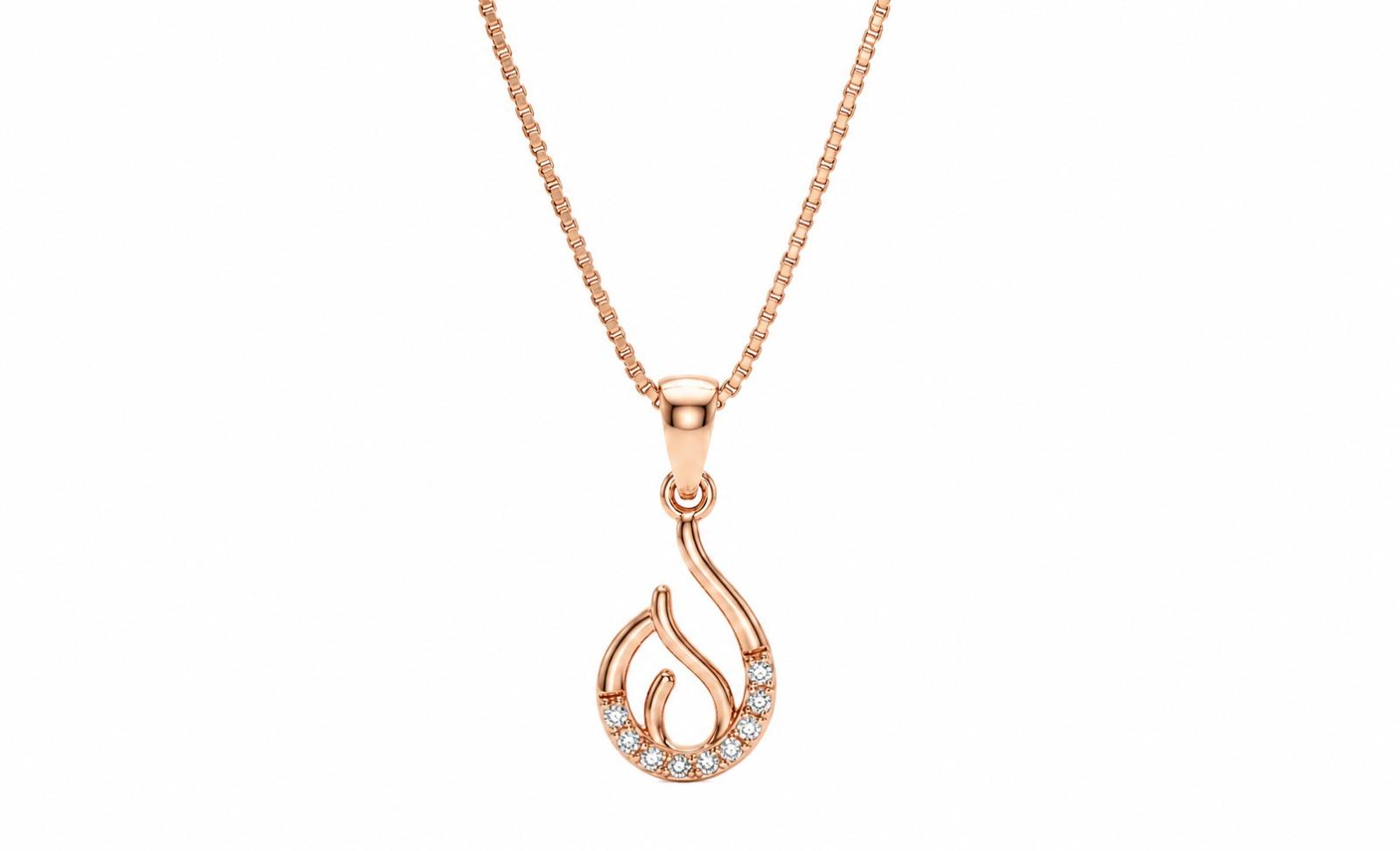 Eternal Flame Pendant , Yellow Gold , 18 K