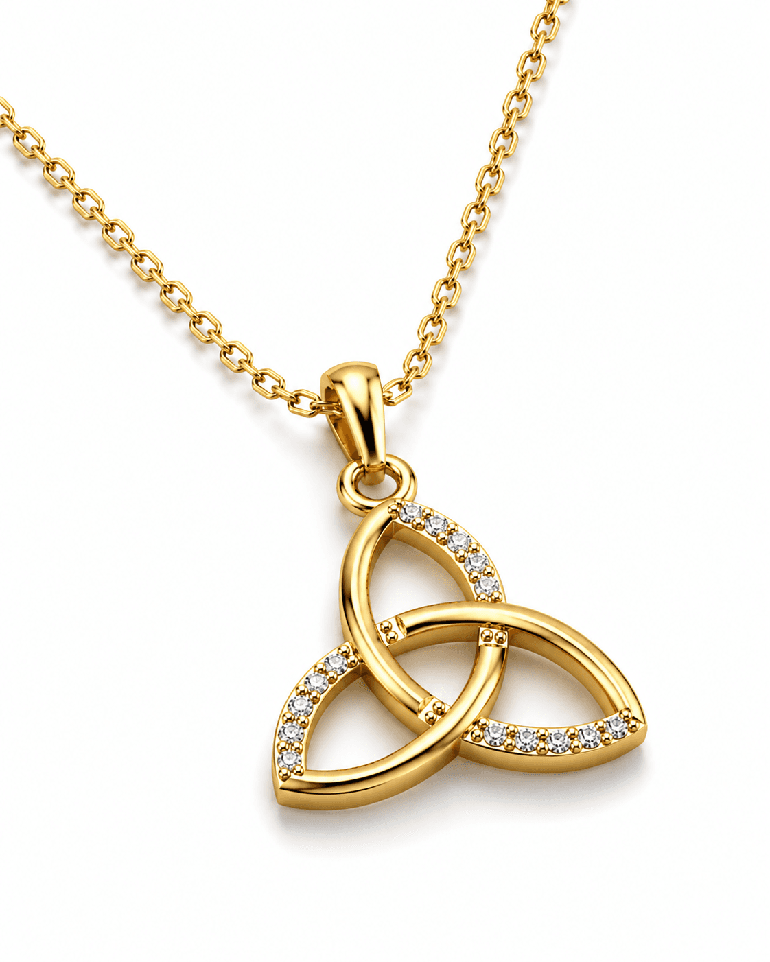 Triquetra pendant , Yellow Gold , 18 K