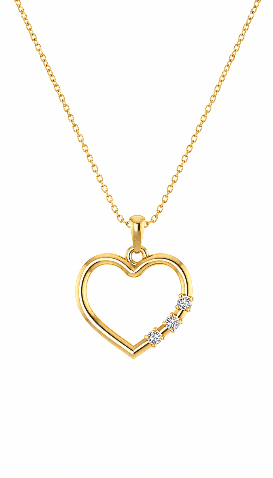 Eternal Heart Pendant , Yellow Gold , 18 K