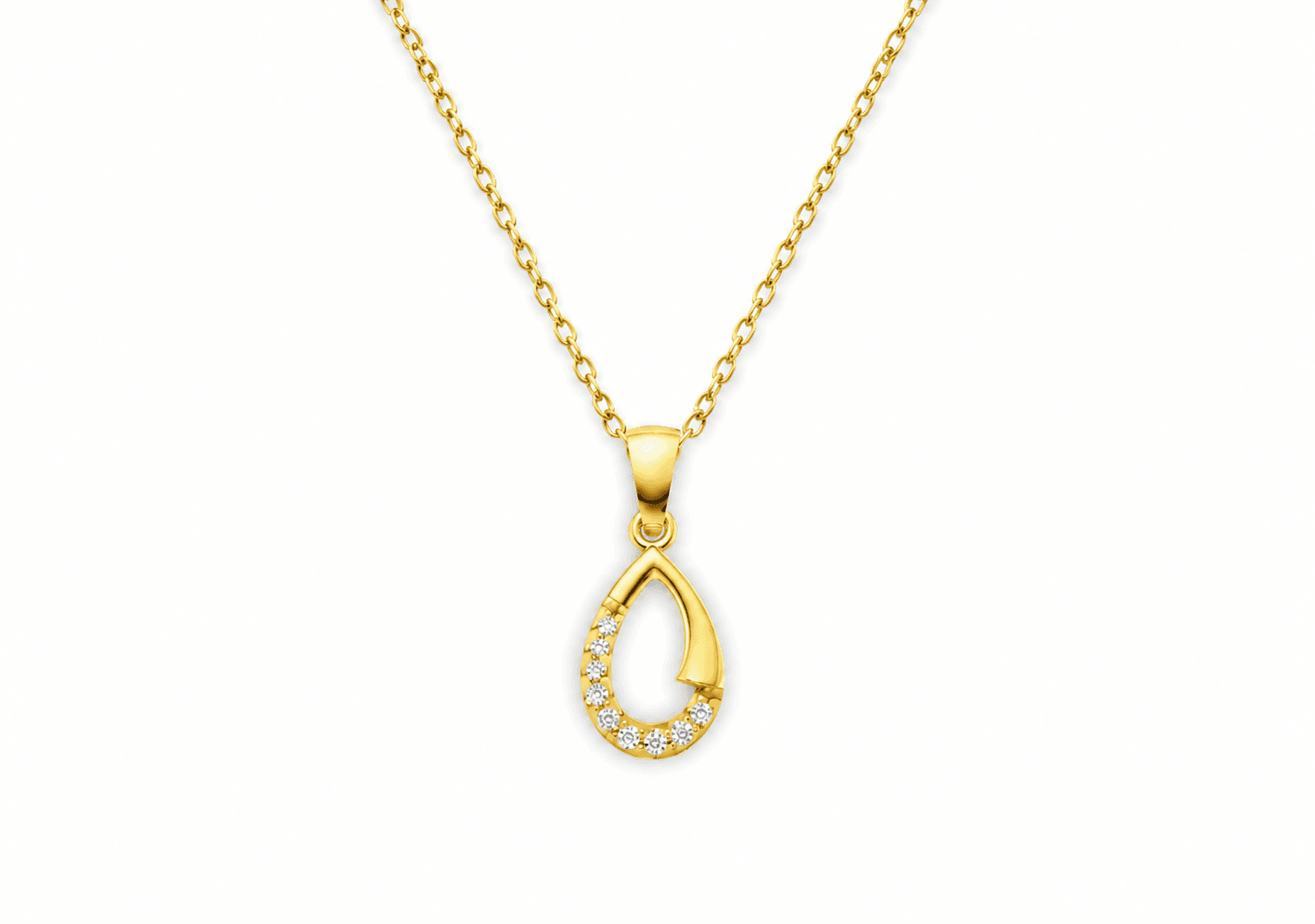 Diamond Dew Pendant , Yellow Gold , 18 K