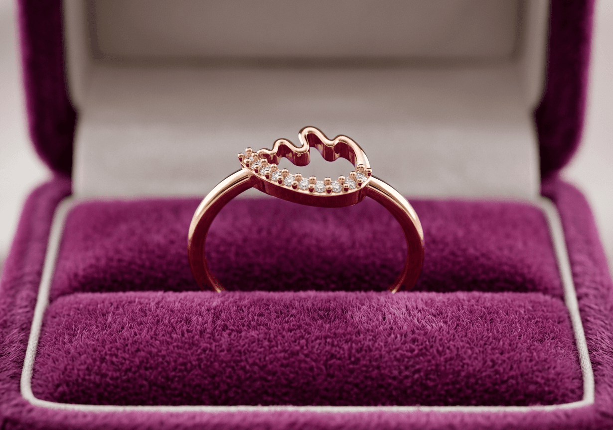 The Aura Ring , 7MM , 18 K , Yellow Gold