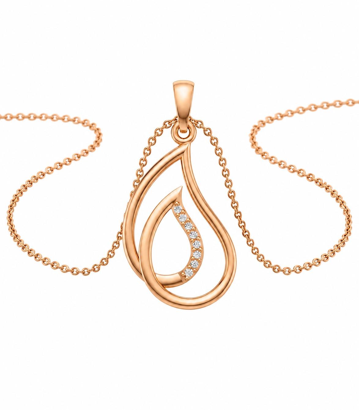 Dewdrop Pendant , Yellow Gold , 18 K