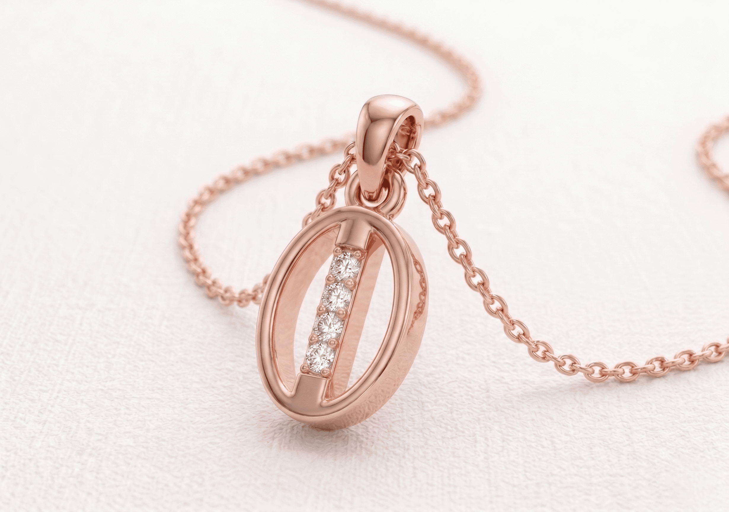 Solitaire Pendant , Yellow Gold , 18 K