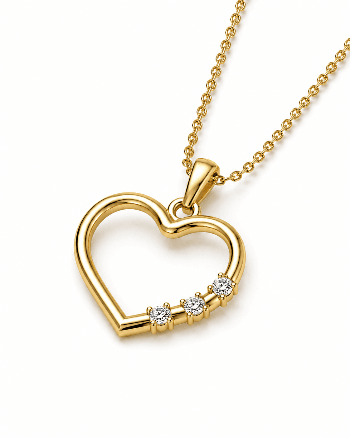 Eternal Heart Pendant , Yellow Gold , 18 K