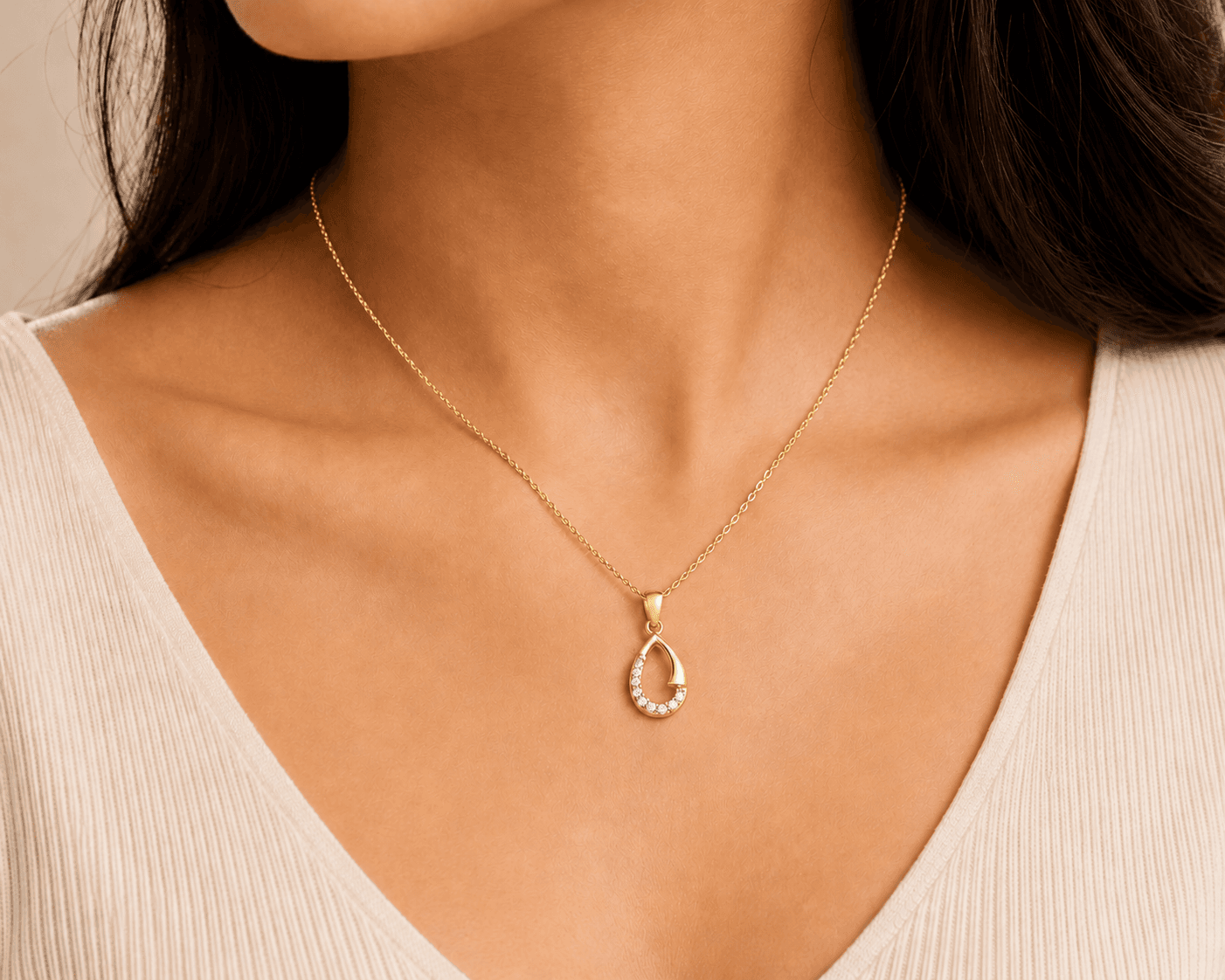 Diamond Dew Pendant , Yellow Gold , 18 K