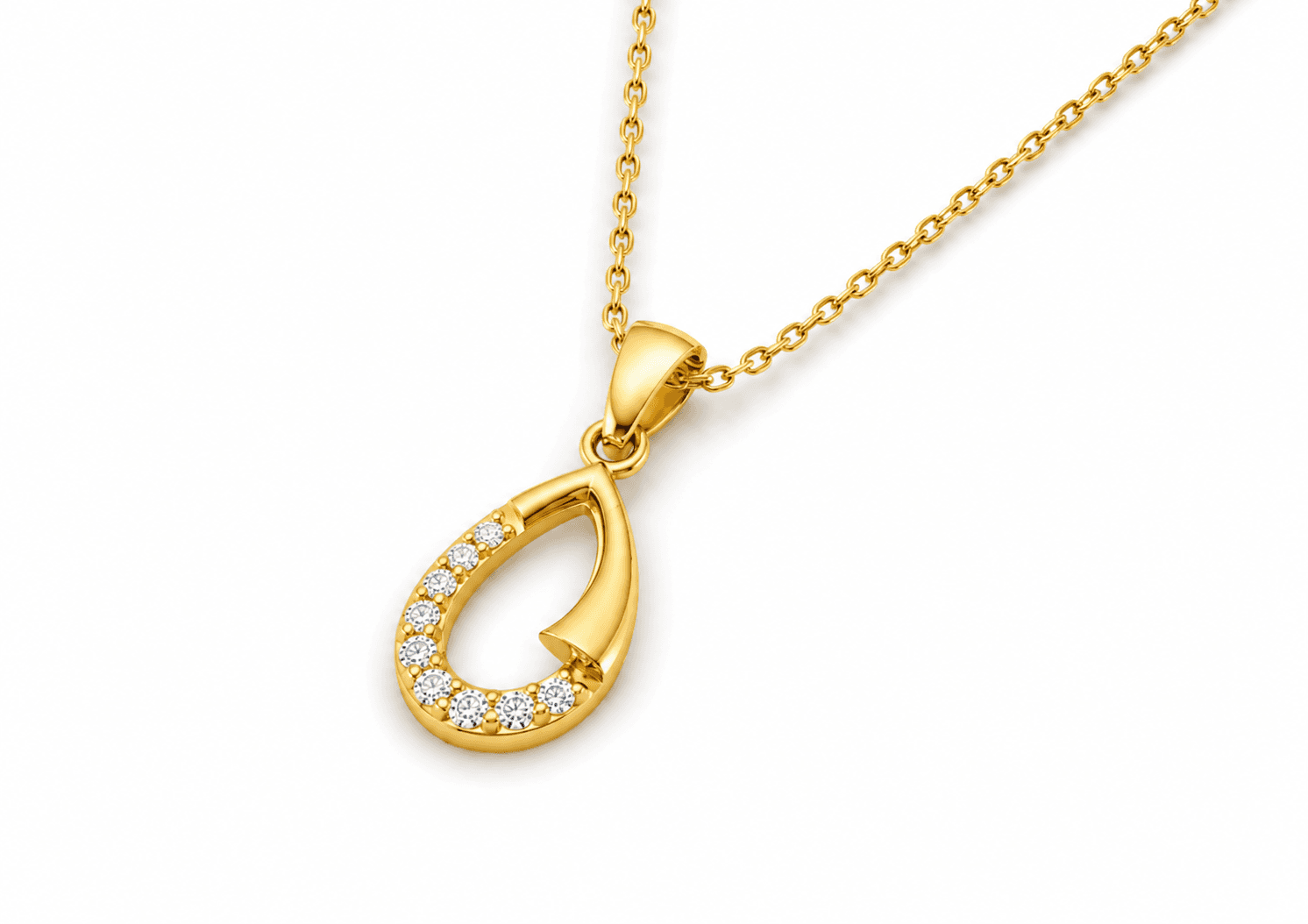 Diamond Dew Pendant , Yellow Gold , 18 K