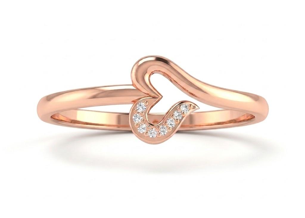 HeartGlow Ring , 7MM , 18 K , Yellow Gold