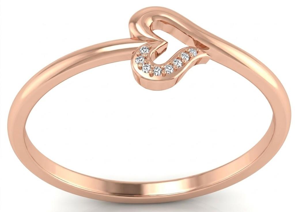 HeartGlow Ring , 7MM , 18 K , Yellow Gold